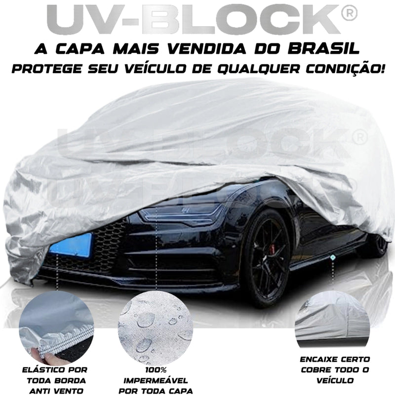 Capa para Cobrir Carro | Forrada 100% Impermeável UV-BLOCK