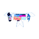 Varal de Chão Retrátil com Abas | BIG FOOT | 15kg