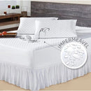 Kit Protetor Colchão Solteiro | Casal | Queen | King Impermeável + Saia Box Matelado