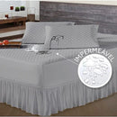 Kit Protetor Colchão Solteiro | Casal | Queen | King Impermeável + Saia Box Matelado