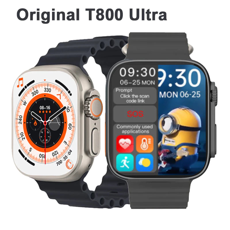 Smartwatch T800 Ultra Séries 8 2024 Unissex | Brinde (Película Protetora)