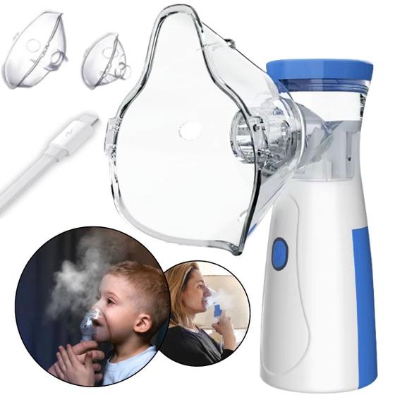 Inalador Nebulizador Portátil Ultrassônico Atomizador para Crianças e Adultos