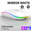 Mouse Gamer/Office sem Fio LED RGB Recarregável 3600dpi