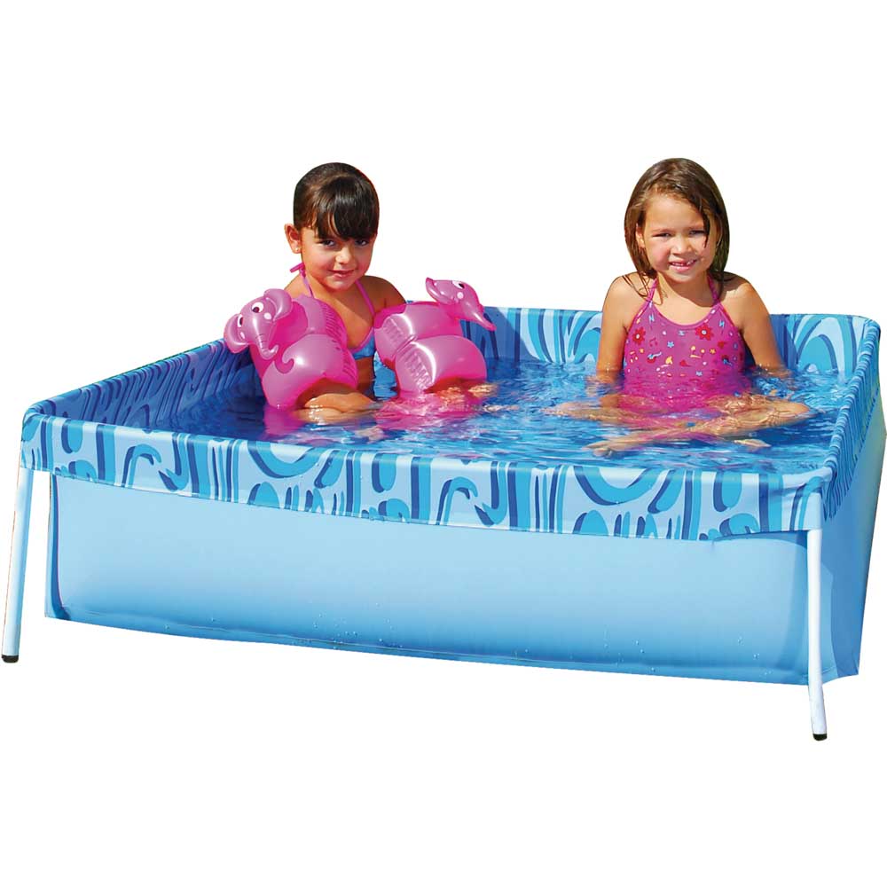Piscina Infantil Quadrada Estrutural PVC 400 Litros - Mor