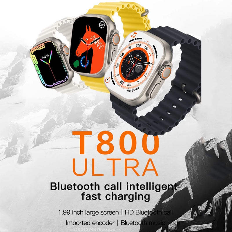 Smartwatch T800 Ultra Séries 8 2024 Unissex | Brinde (Película Protetora)