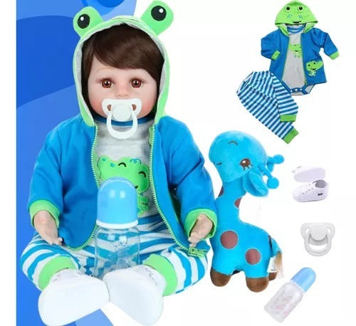 Bebê Reborn Brastoy com Enxoval Original 100% Silicone | Super Realista