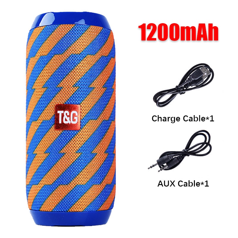 Caixa de Som Portátil Bluetooth T&G Loja Vibe Jovem