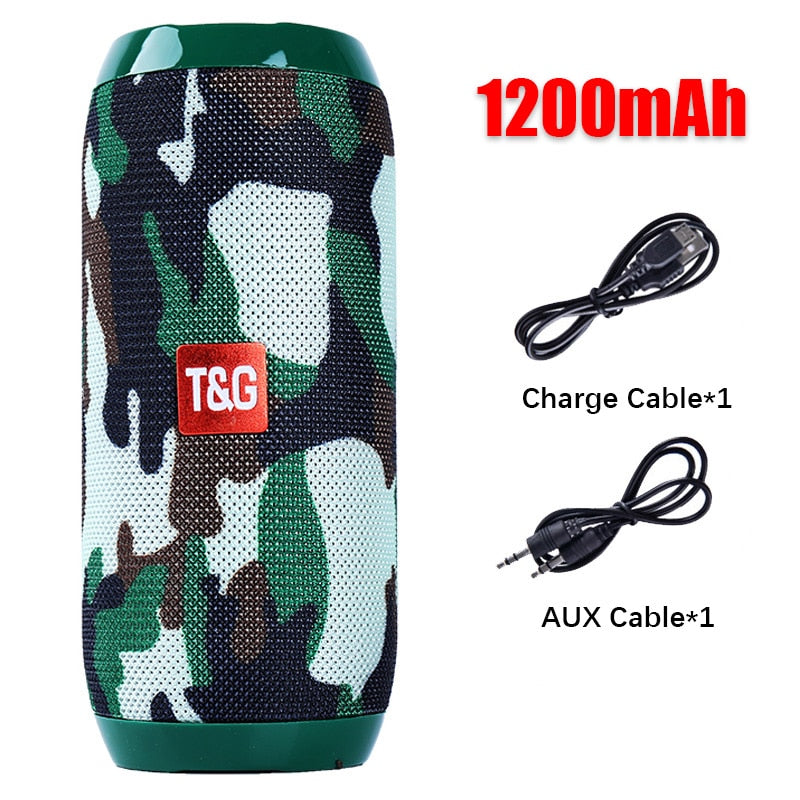 Caixa de Som Portátil Bluetooth T&G Loja Vibe Jovem