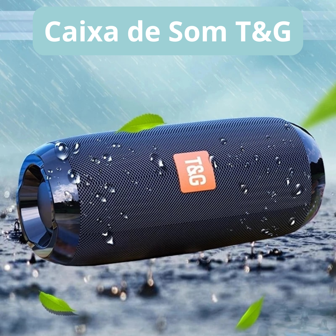 Caixa de Som Portátil Bluetooth T&G Loja Vibe Jovem