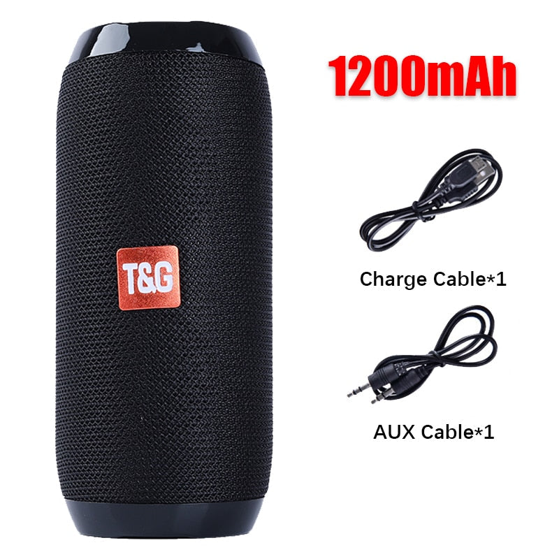 Caixa de Som Portátil Bluetooth T&G Loja Vibe Jovem