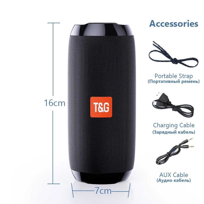 Caixa de Som Portátil Bluetooth T&G Loja Vibe Jovem